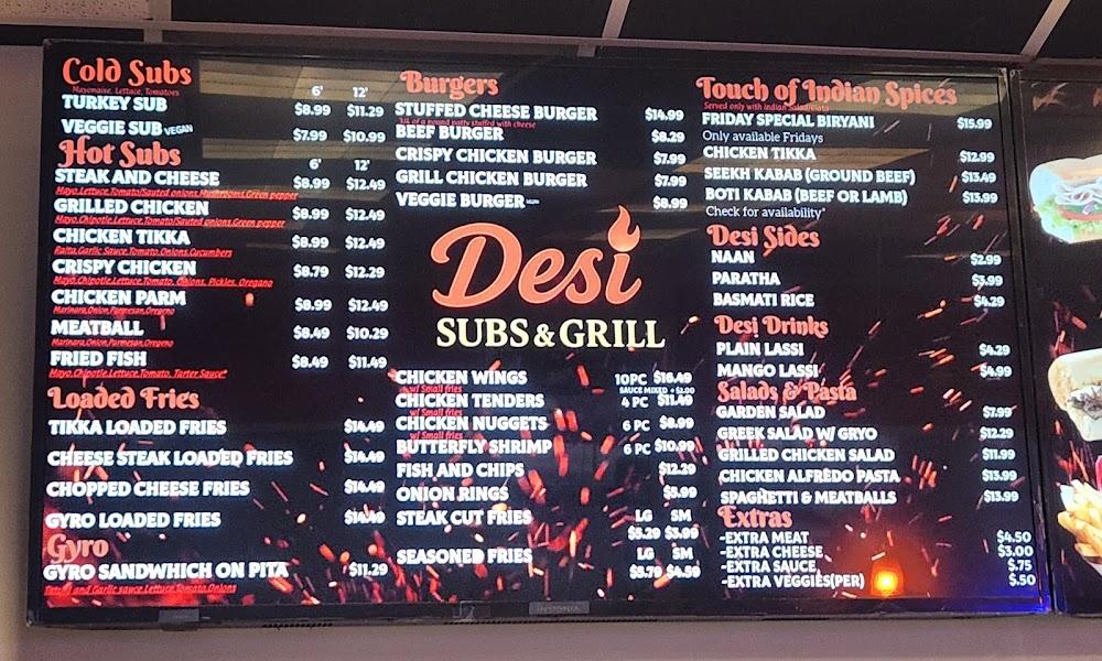 Desi Subs & Grill Menu image 3